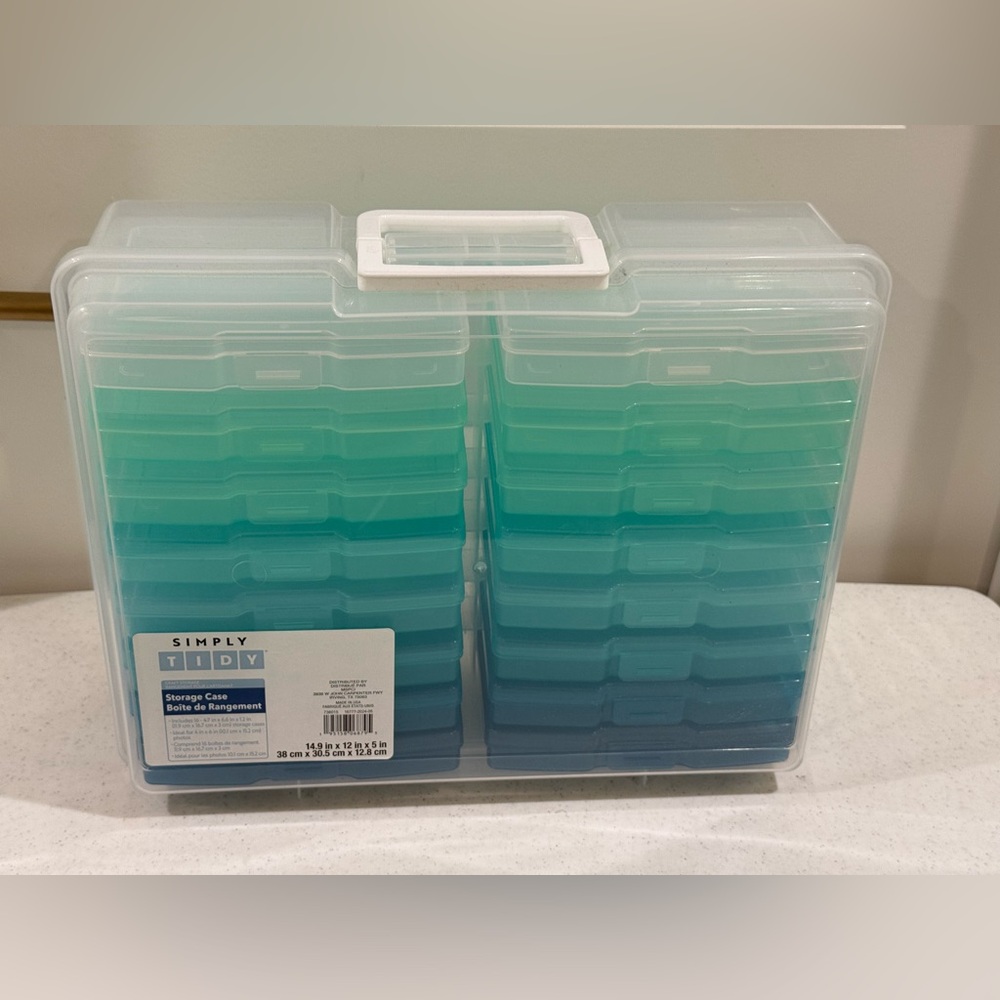 NEW Simply Tidy Ombré Photo & Craft Keeper ~ Storage Case - Picture 10 of 10